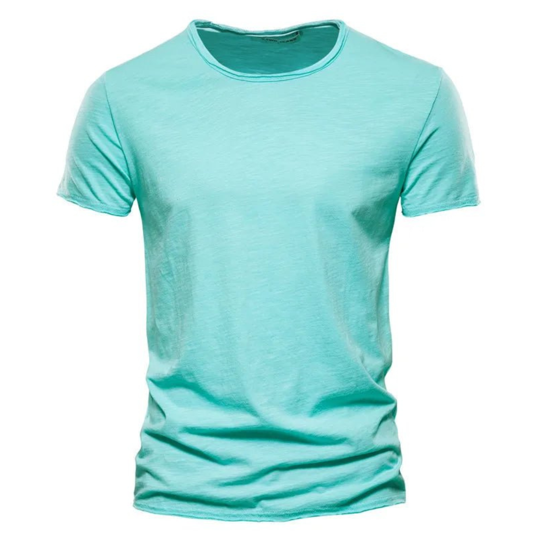Waylon Men's Slim Fit Crew Neck Tee — Everyday Essential – Light Green
